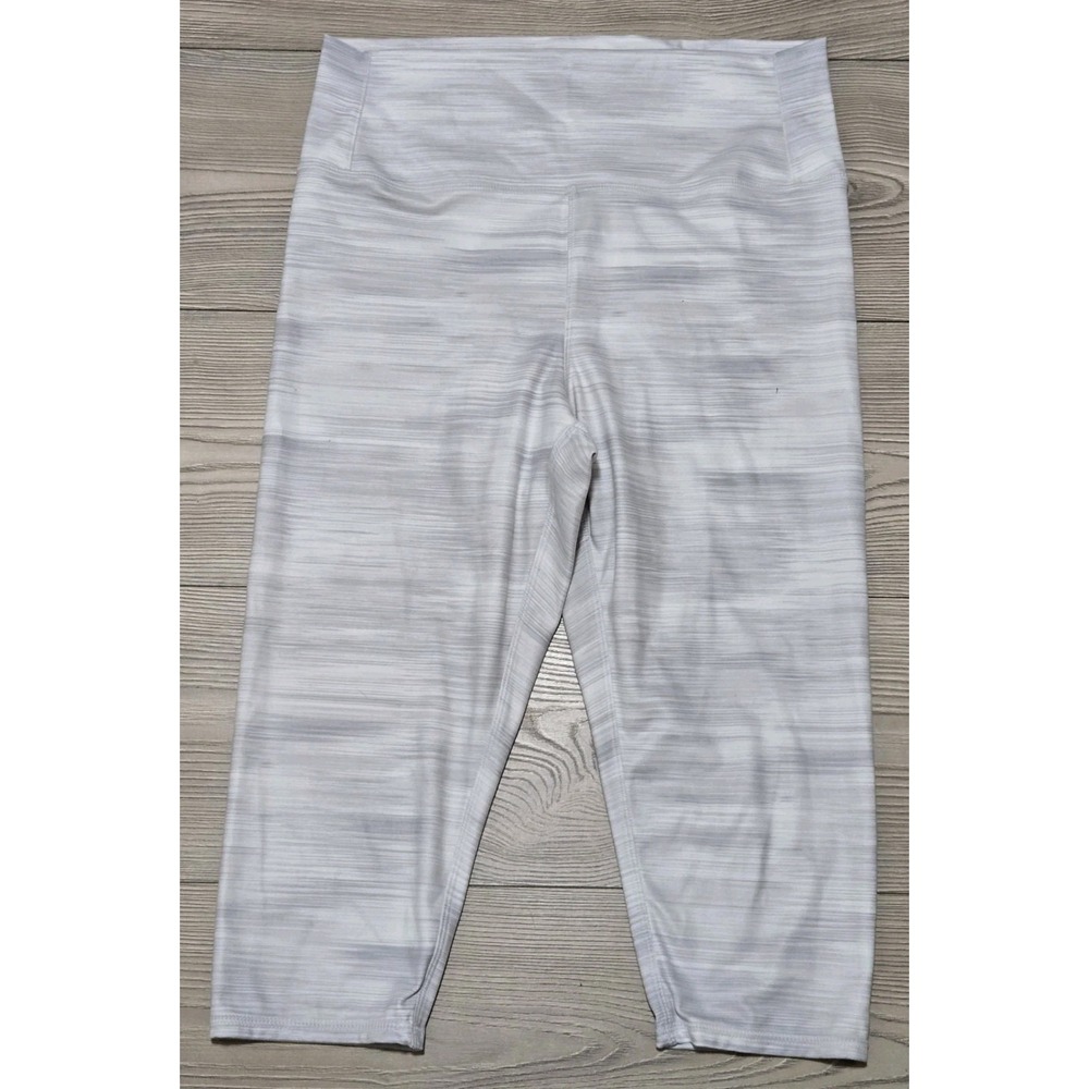GAP Fit Power Move High Rise Cropped Leggings Women's Size Large Light Gray